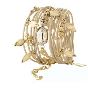 Sea Smadar Crown Jewel Ivy leather wrap bracelet